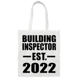 Building Inspector Established EST. 2022 - Tote Bag White