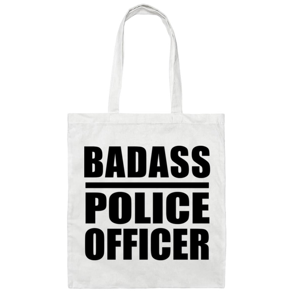 Badass Police Officer - Tote Bag White