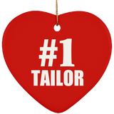 Number One #1 Tailor - Heart Ornament