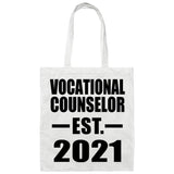 Vocational Counselor Established EST. 2021 - Tote Bag White