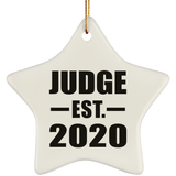 Judge Established EST. 2020 - Star Ornament
