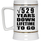 23rd Anniversary Square Root of 529 Years Lifetime To Go - Beer Stein