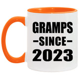 Gramps Since 2023 - 11oz Accent Mug Orange