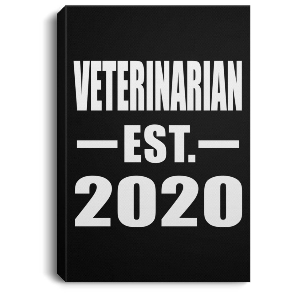 Veterinarian Established EST. 2020 - Canvas Portrait