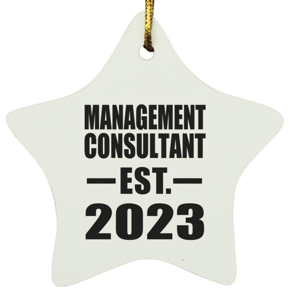 Management Consultant Established EST. 2023 - Star Ornament