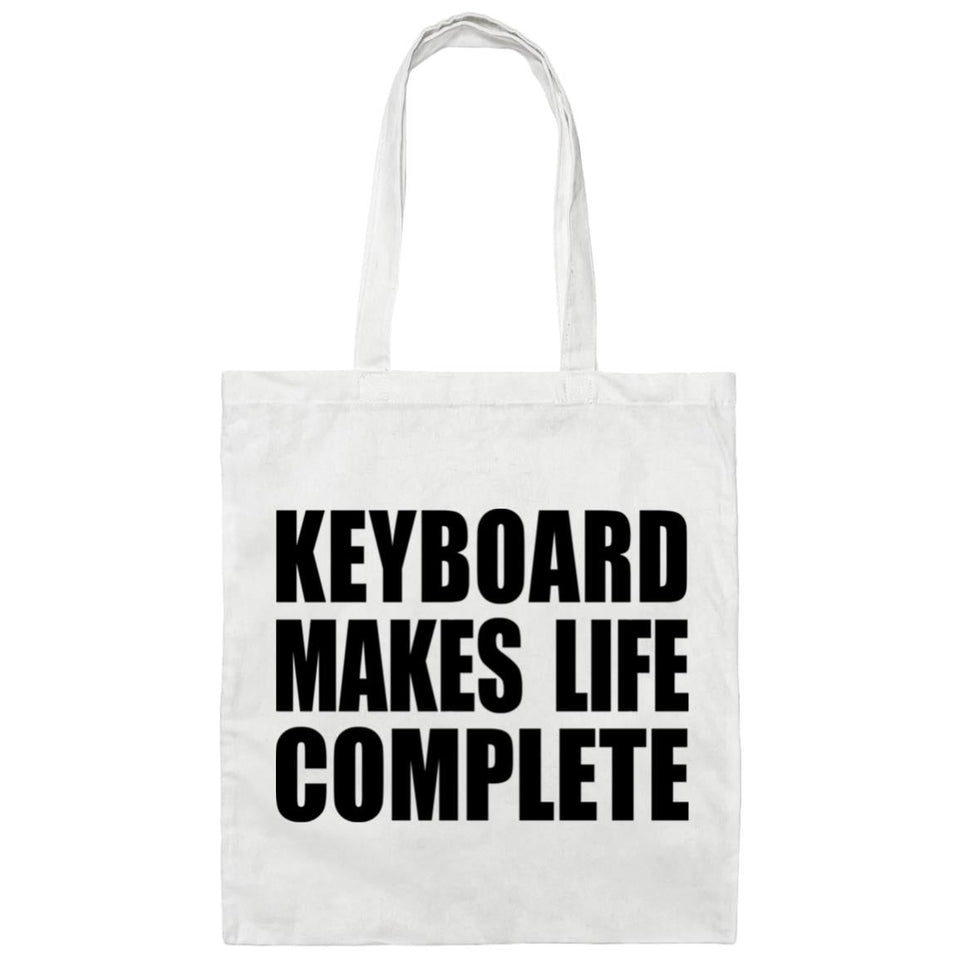 Keyboard Makes Life Complete - Tote Bag White