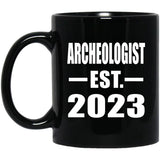 Archeologist Established EST. 2023 - 11oz Coffee Mug Black