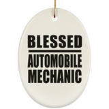 Blessed Automobile Mechanic - Oval Ornament