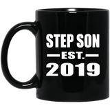 Step Son Established EST. 2019 - 11oz Coffee Mug Black