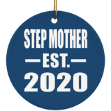 Step Mother Established EST. 2020 - Circle Ornament