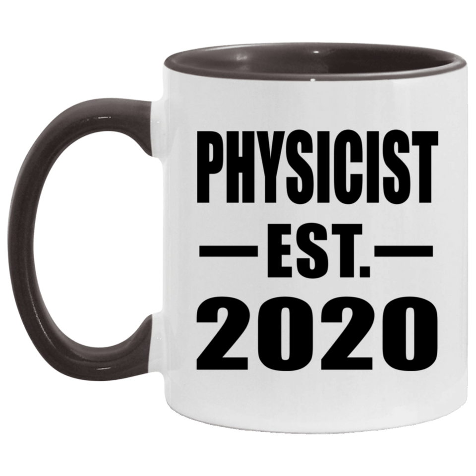 Physicist Established EST. 2020 - 11oz Accent Mug Black