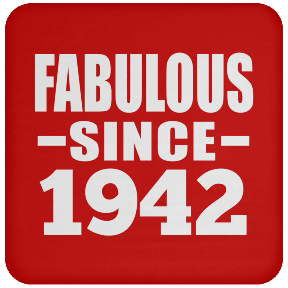 82nd Birthday Fabulous Since 1942 - Drink Coaster