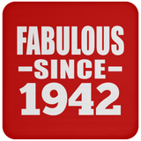 82nd Birthday Fabulous Since 1942 - Drink Coaster