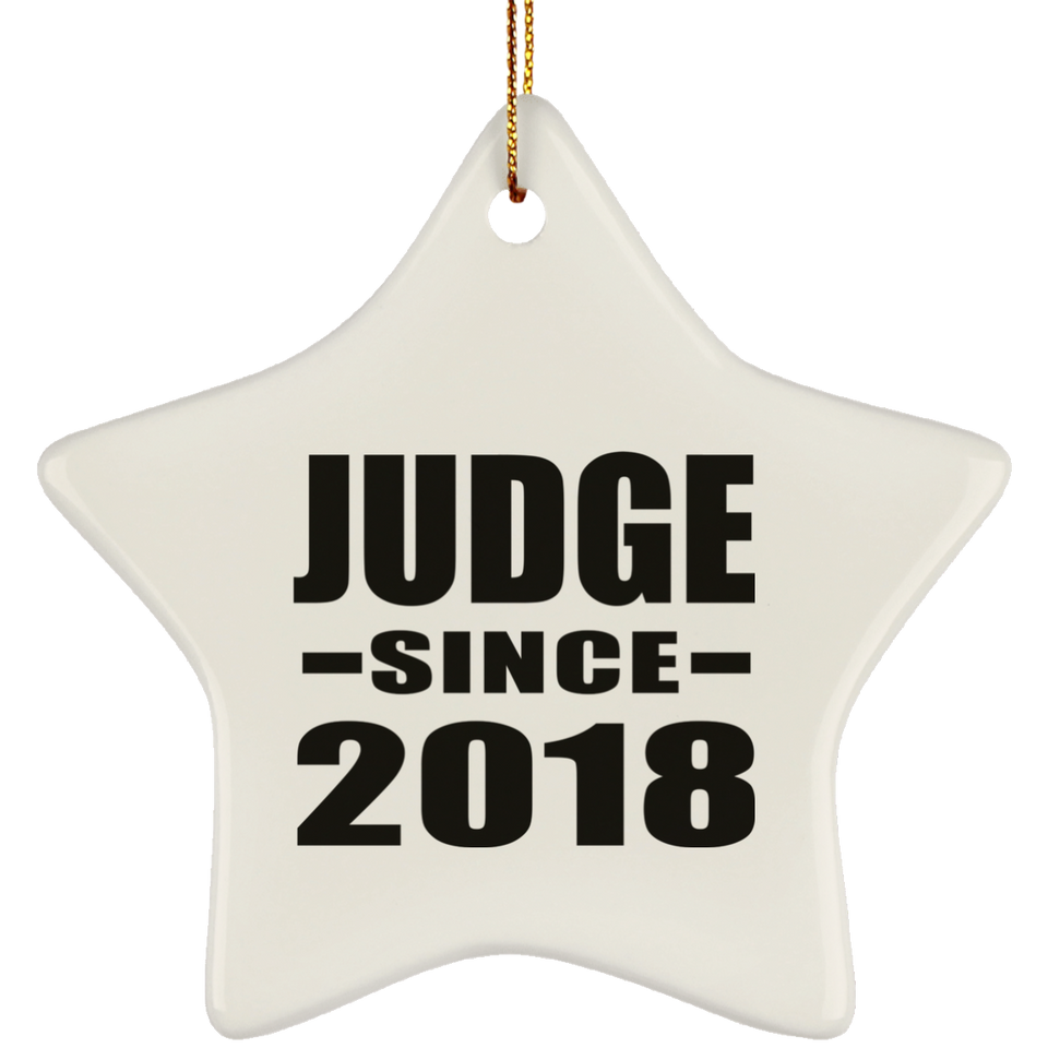 Judge Since 2018 - Star Ornament