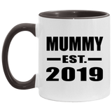 Mummy Established EST. 2019 - 11oz Accent Mug Black