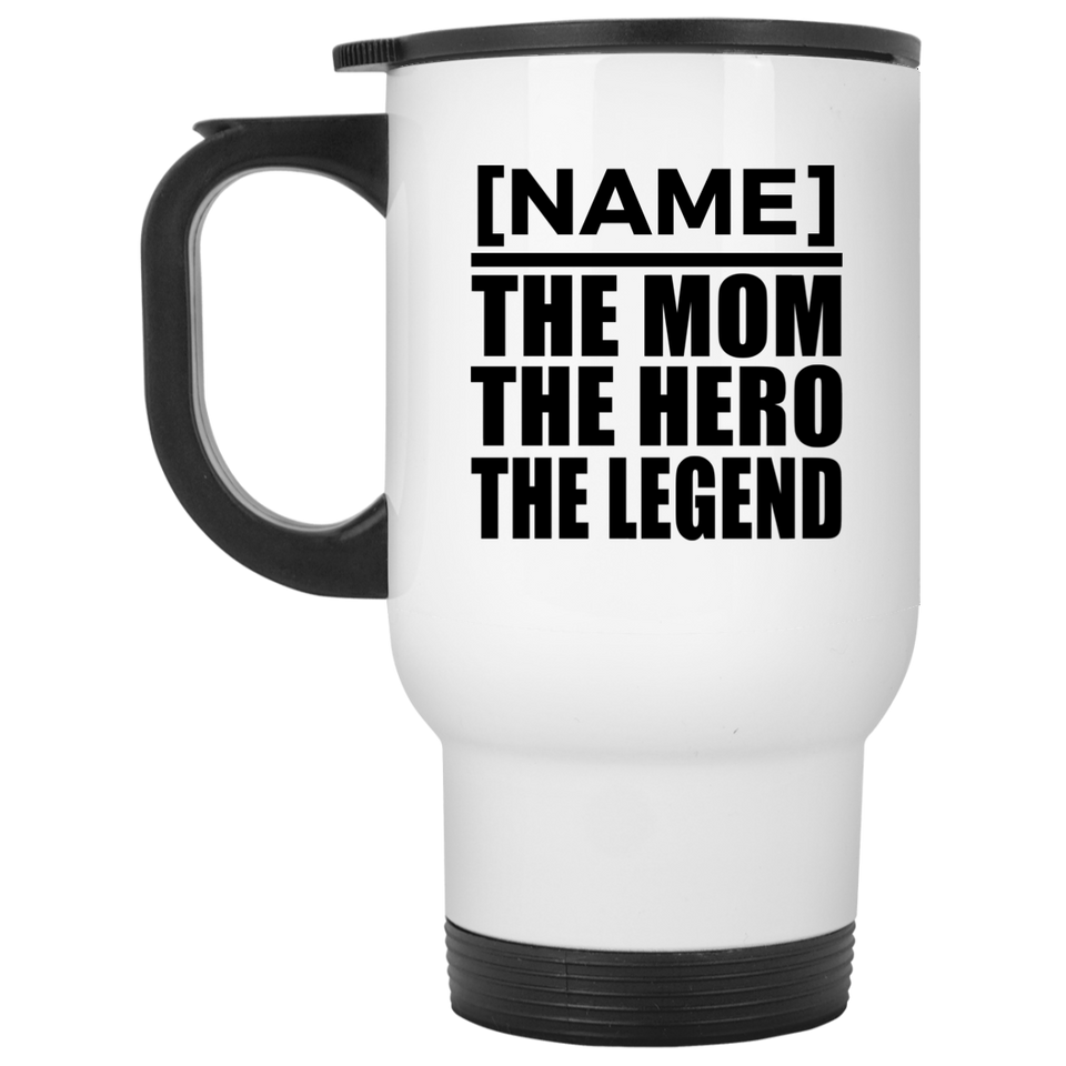 [CC] Personalized Gift, Name The Mom Hero Legend - Travel Mug