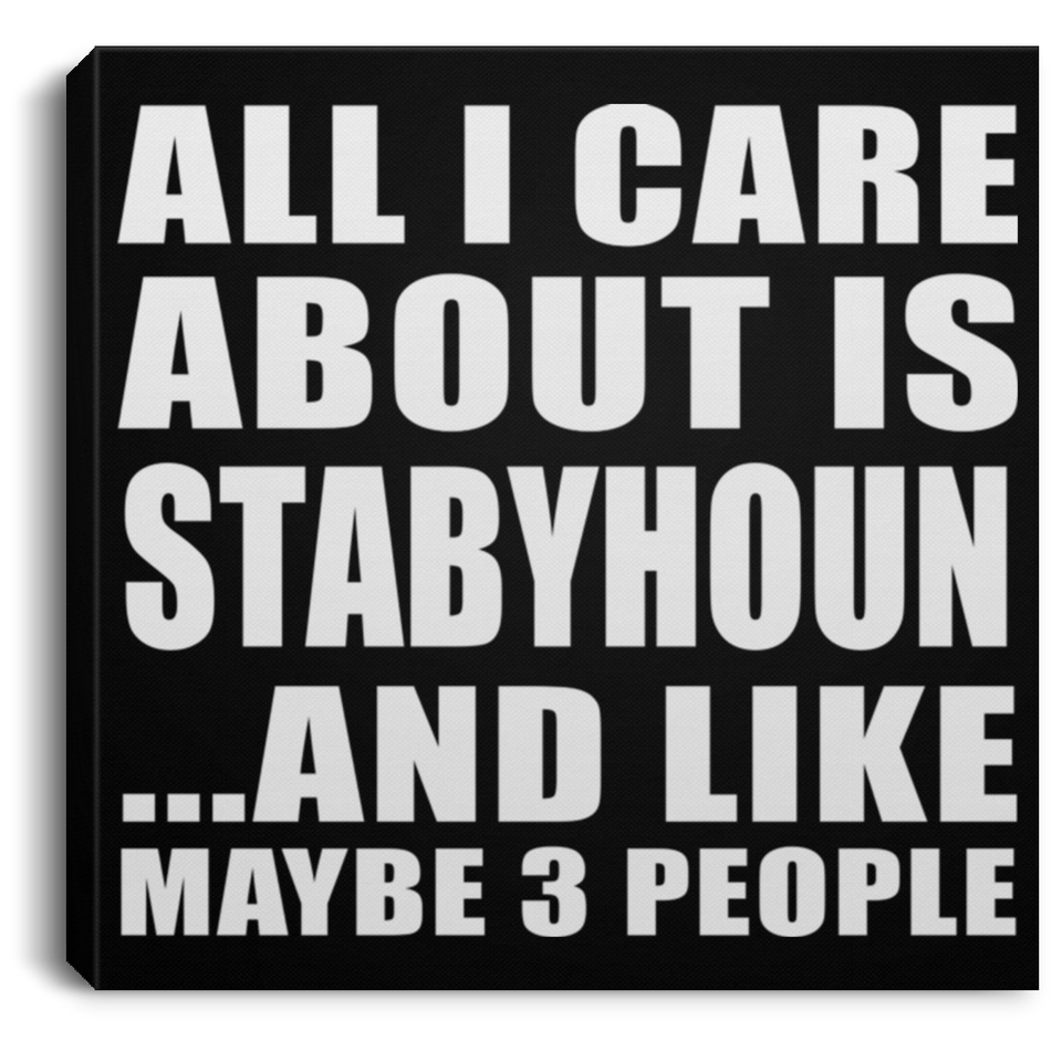 All I Care About Is Stabyhoun - Canvas Square