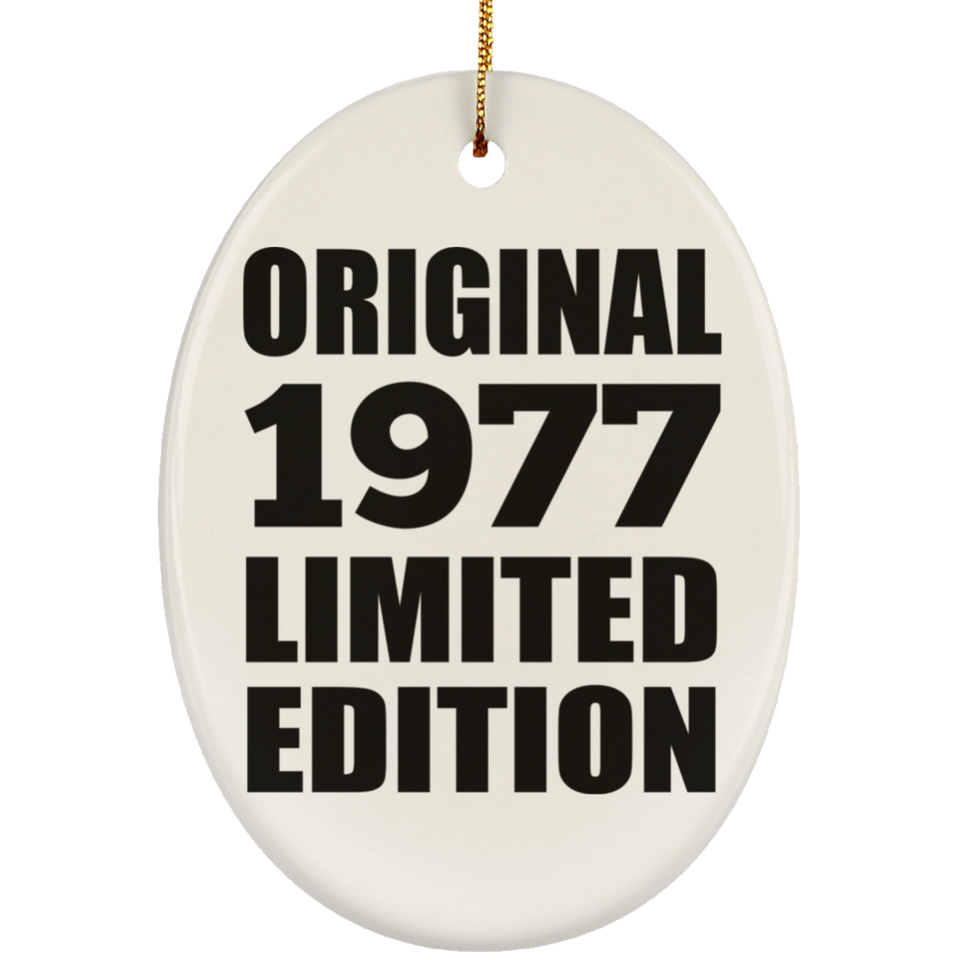 47th Birthday Original 1977 Limited Edition - Oval Ornament