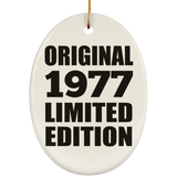 47th Birthday Original 1977 Limited Edition - Oval Ornament
