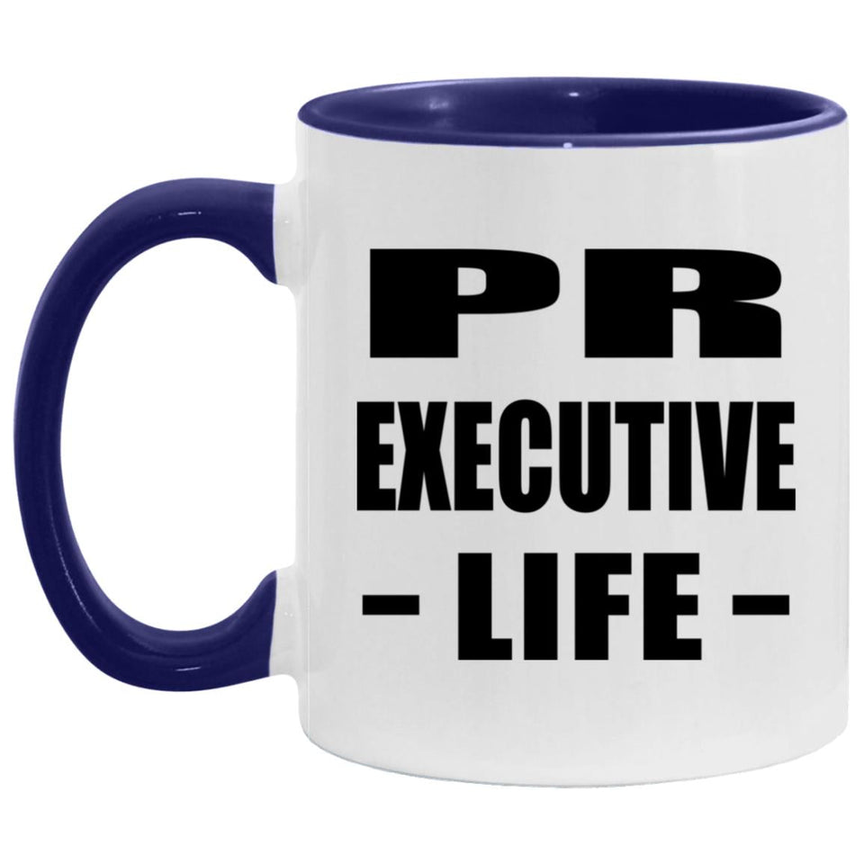 PR Executive Life - 11oz Accent Mug Purple