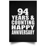 Happy 94th Anniversary 94 Years & Counting - Poster Portrait