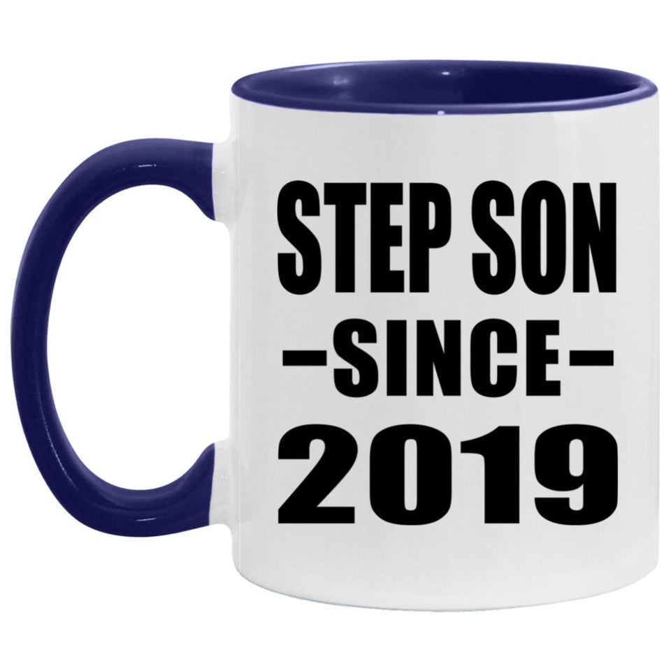 Step Son Since 2019 - 11oz Accent Mug Purple