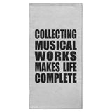 Collecting Musical Works Makes Life Complete - Hand Towel