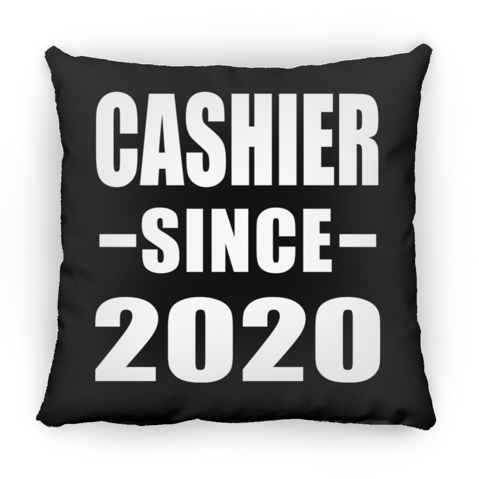 Cashier Since 2020 - Throw Pillow Black