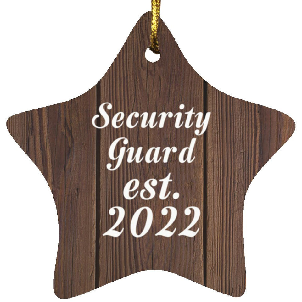 Security Guard Established Est. 2022 - Star Ornament D