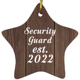 Security Guard Established Est. 2022 - Star Ornament D