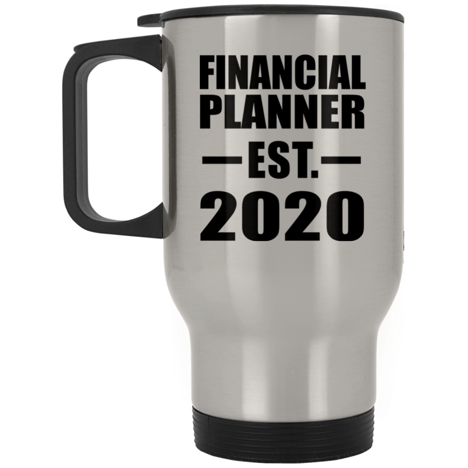 Financial Planner Established EST. 2020 - Silver Travel Mug