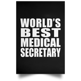 World's Best Medical Secretary - Poster Portrait