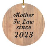 Mother In Law Since 2023 - Circle Ornament C