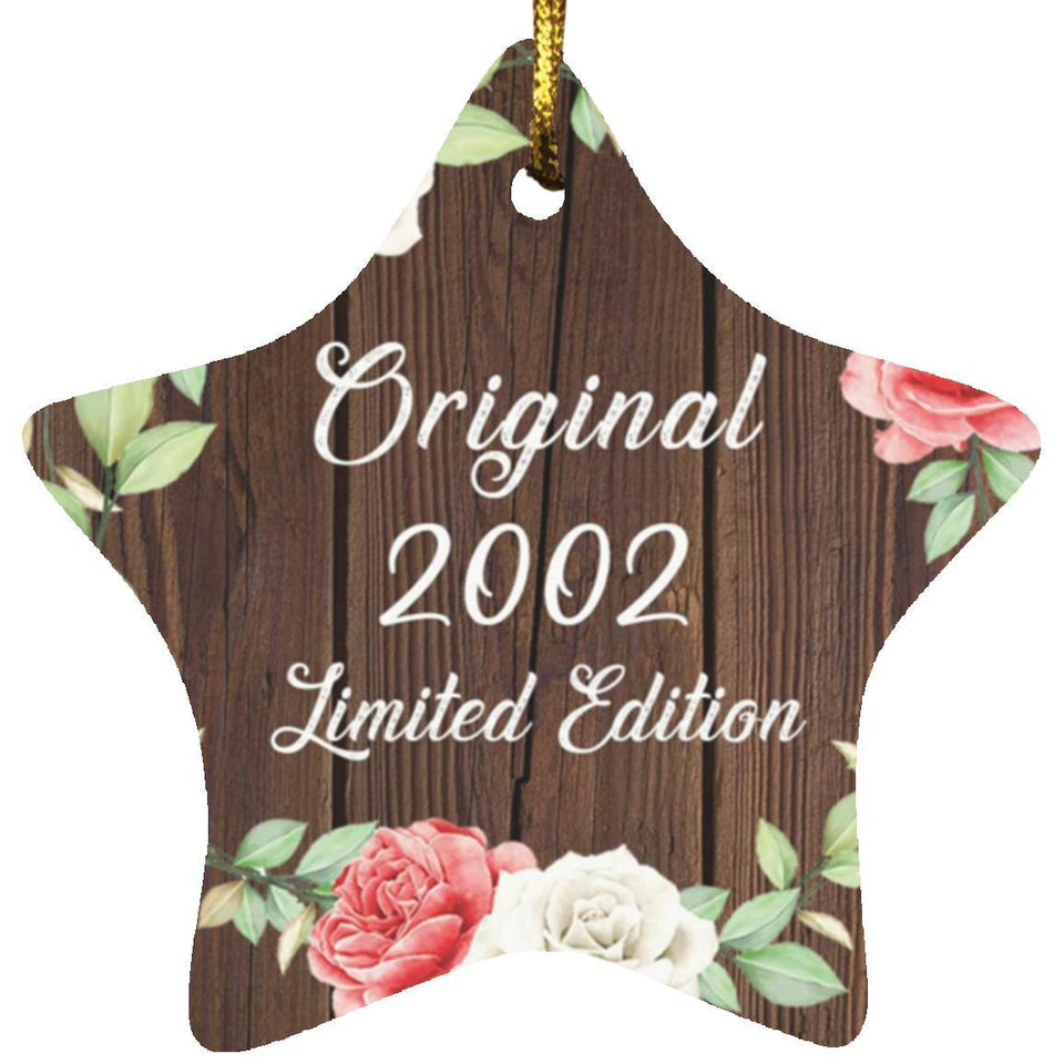 22nd Birthday Original 2002 Limited Edition - Star Ornament A