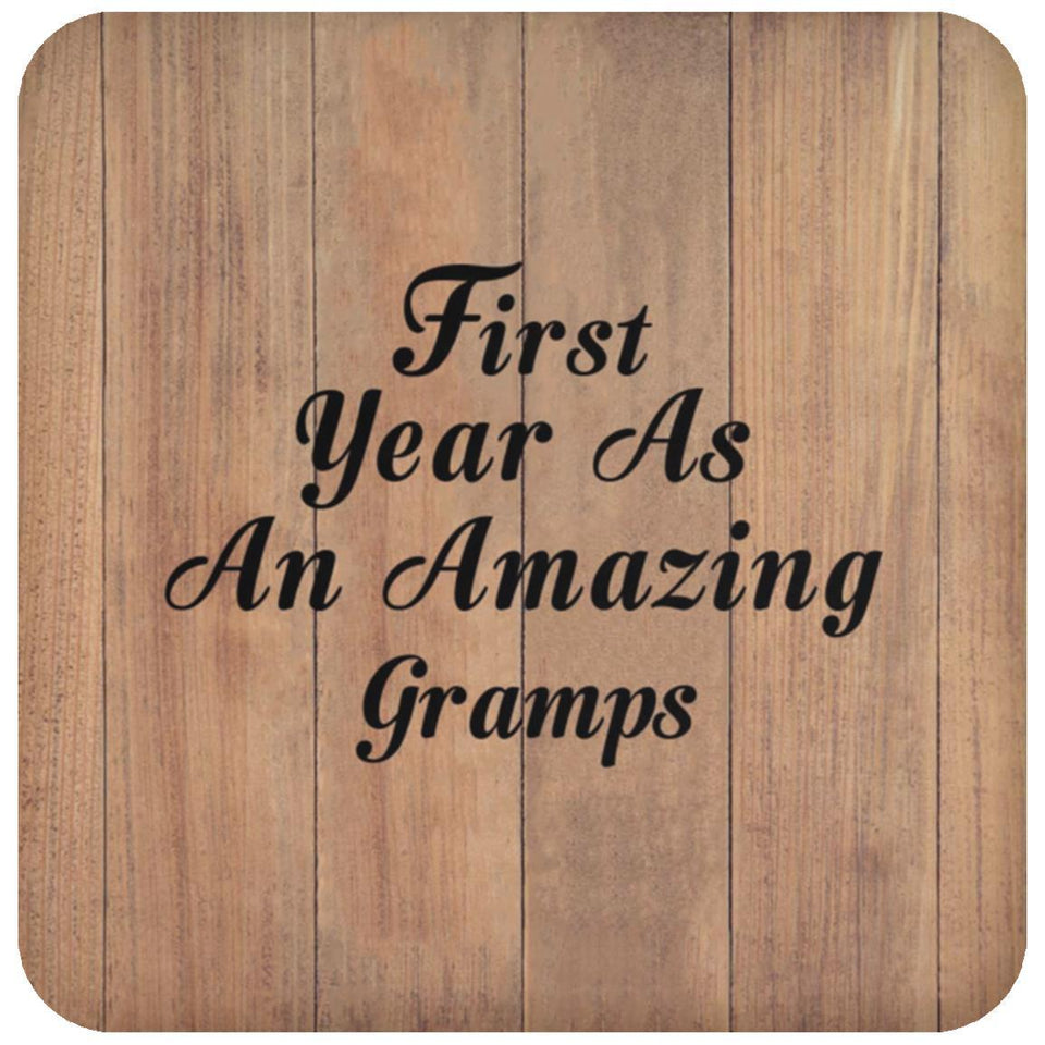 First Year As An Amazing Gramps - Drink Coaster C