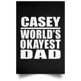 Casey World's Okayest Dad - Poster Portrait