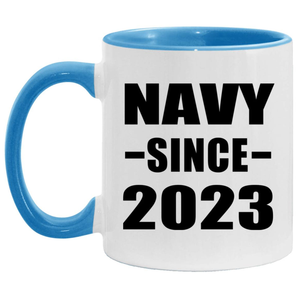 Navy Since 2023 - 11oz Accent Mug Blue