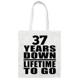37th Anniversary 37 Years Down Lifetime To Go - Tote Bag White