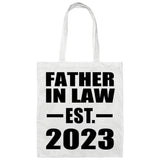 Father In Law Established EST. 2023 - Tote Bag White