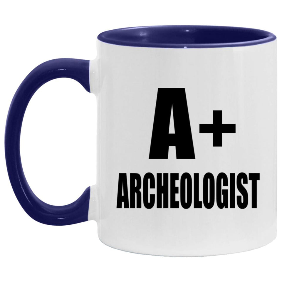 A+ Archeologist - 11oz Accent Mug Purple