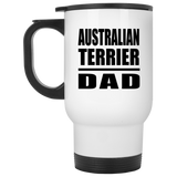 Australian Terrier Dad - White Travel Mug