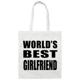 World's Best Girlfriend - Tote Bag White