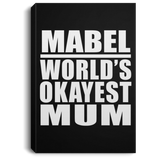 Mabel World's Okayest Mum - Canvas Portrait
