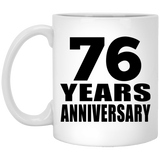 76th Anniversary 76 Years - 11 Oz Coffee Mug