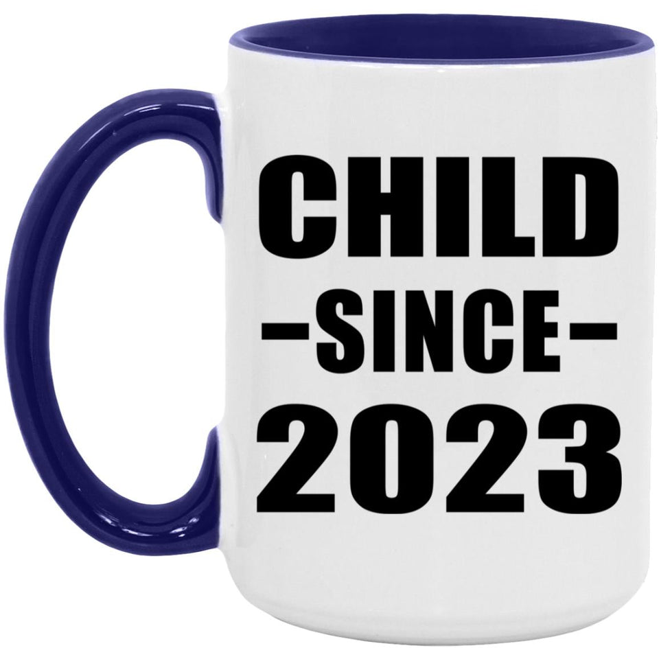 Child Since 2023 - 15oz Accent Mug Purple