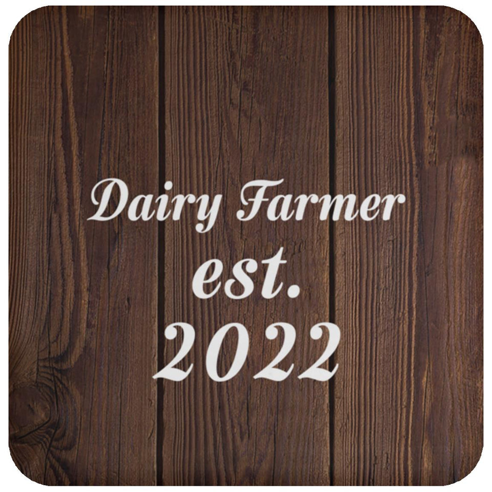 Dairy Farmer Established Est. 2022 - Drink Coaster D