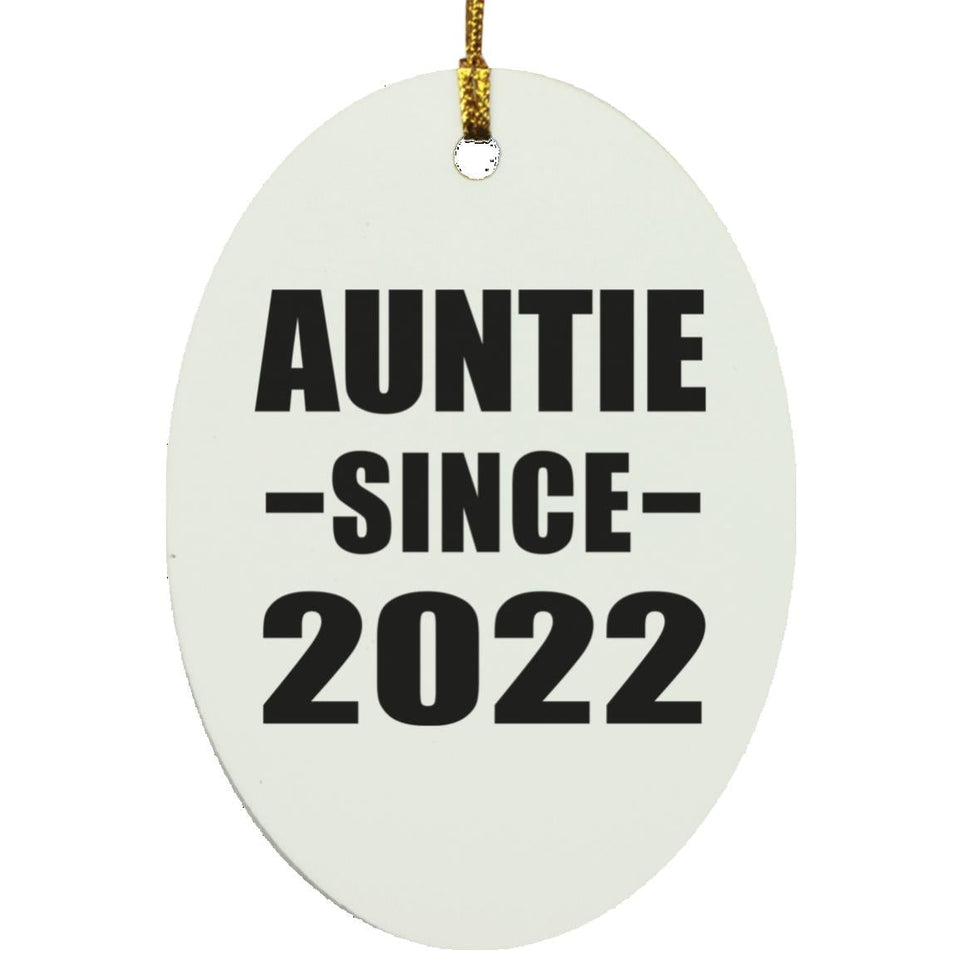 Auntie Since 2022 - Oval Ornament