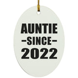 Auntie Since 2022 - Oval Ornament