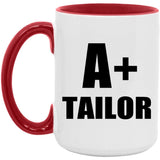 A+ Tailor - 15oz Accent Mug Red
