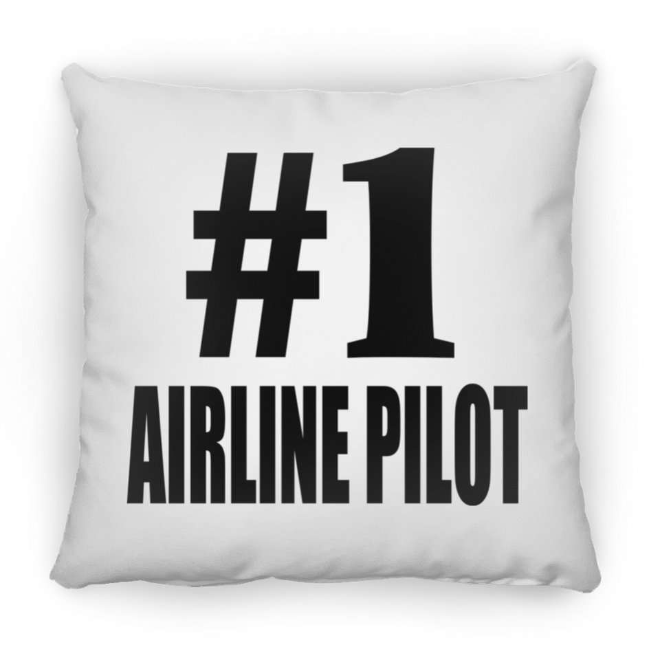 Number One #1 Airline Pilot - Throw Pillow